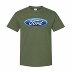 Men’s Ford Car Cotton T-Shirt - Army Green