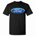 Men’s Ford Car Cotton T-Shirt - Black