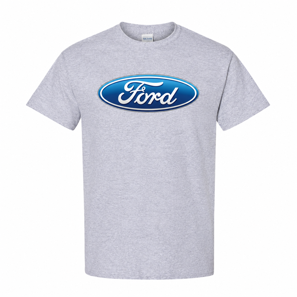 Men’s Ford Car Cotton T-Shirt - Grey
