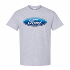 Men’s Ford Car Cotton T-Shirt - Grey