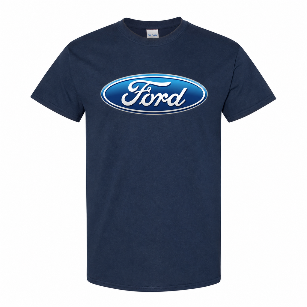 Men’s Ford Car Cotton T-Shirt - Navy