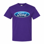 Men’s Ford Car Cotton T-Shirt - Purple