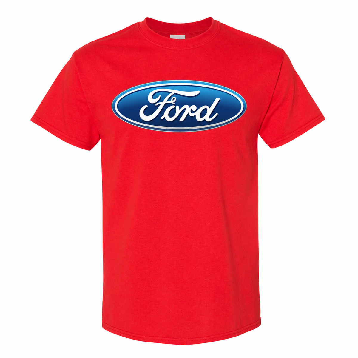 Men’s Ford Car Cotton T-Shirt - Red