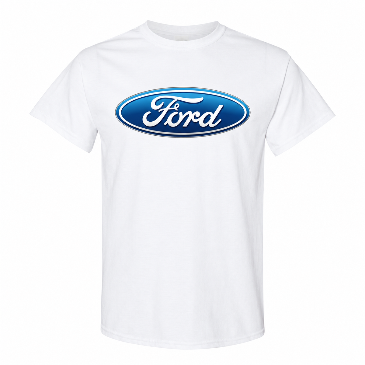 Men’s Ford Car Cotton T-Shirt - White