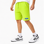 Ford fleece shorts Lime Green front logo near left hem