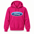 Ford - Youth Large Hoodie (Ages 10–12) | Color: Hot Pink