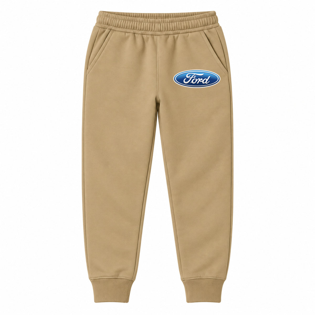 Ford youth jogger sweatpants in Khaki, Youth Large ages 10–12