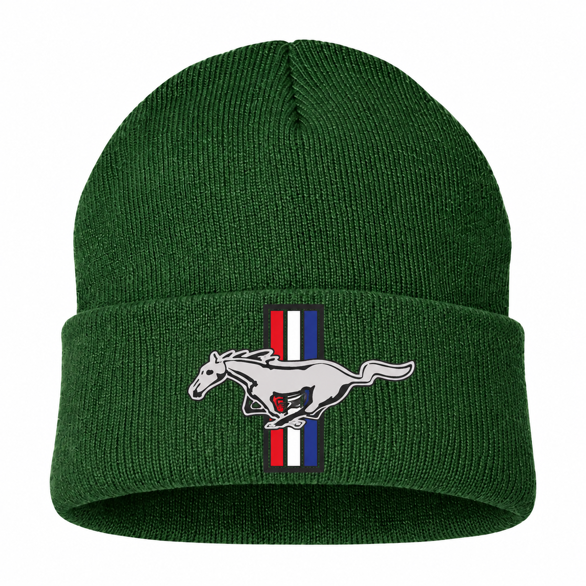 Ford Mustang New Forest Green beanie main front view