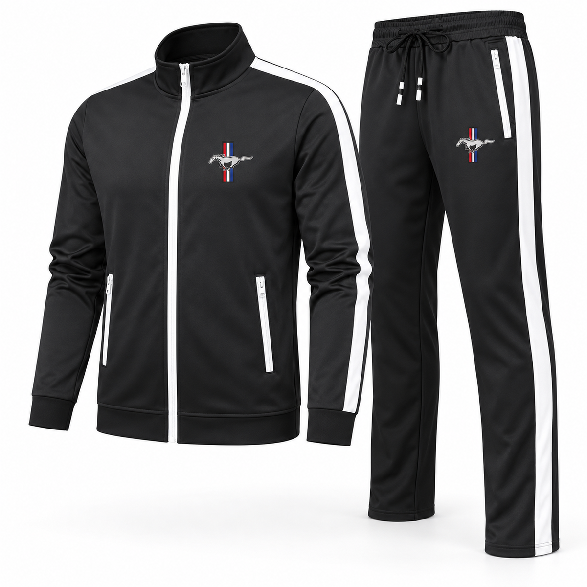 Men's Ford Mustang New Car Dri-Fit TrackSuit | Color: Black | Image 2