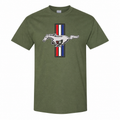Ford Mustang New Army Green cotton t-shirt main front view
