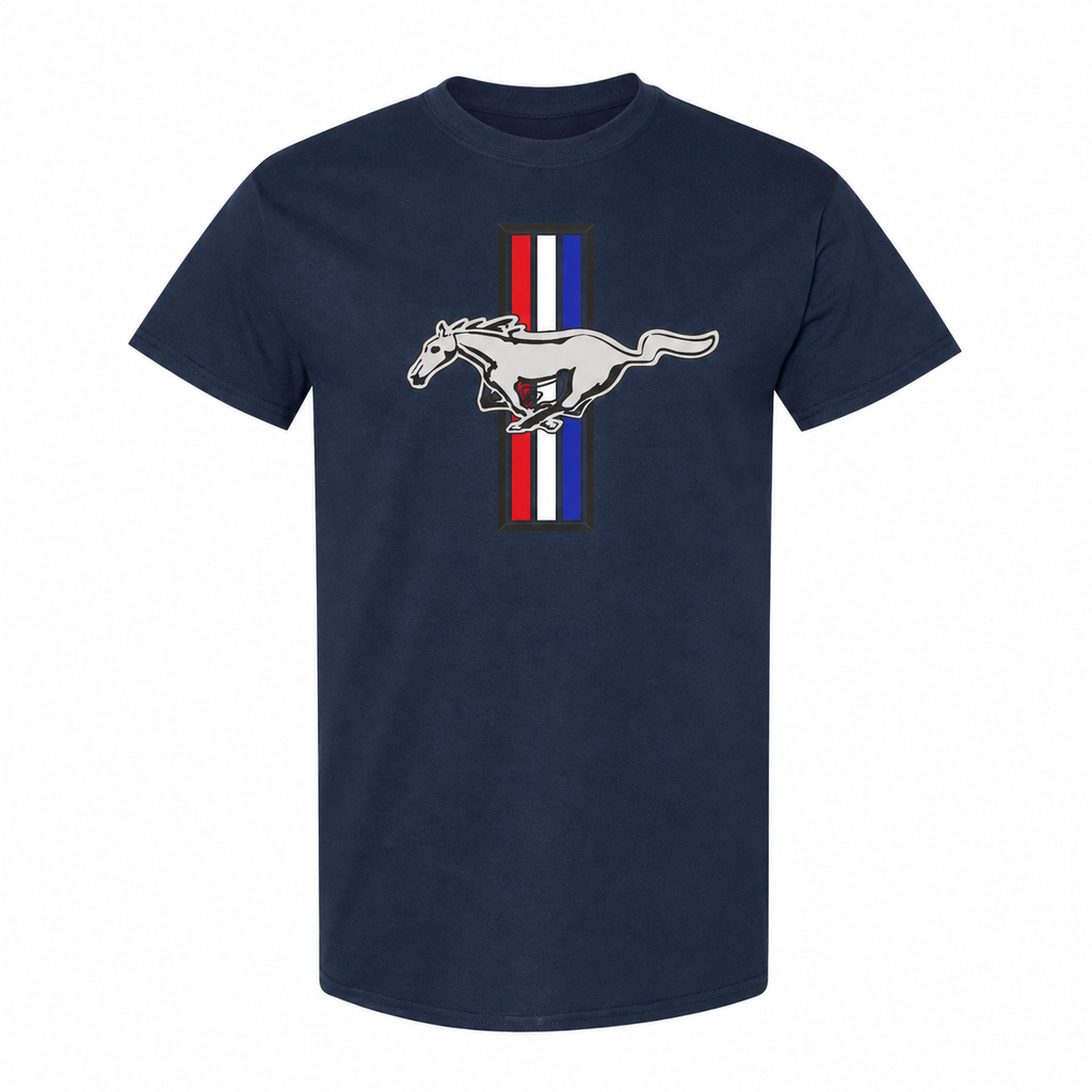 Ford Mustang New Navy cotton t-shirt main front view