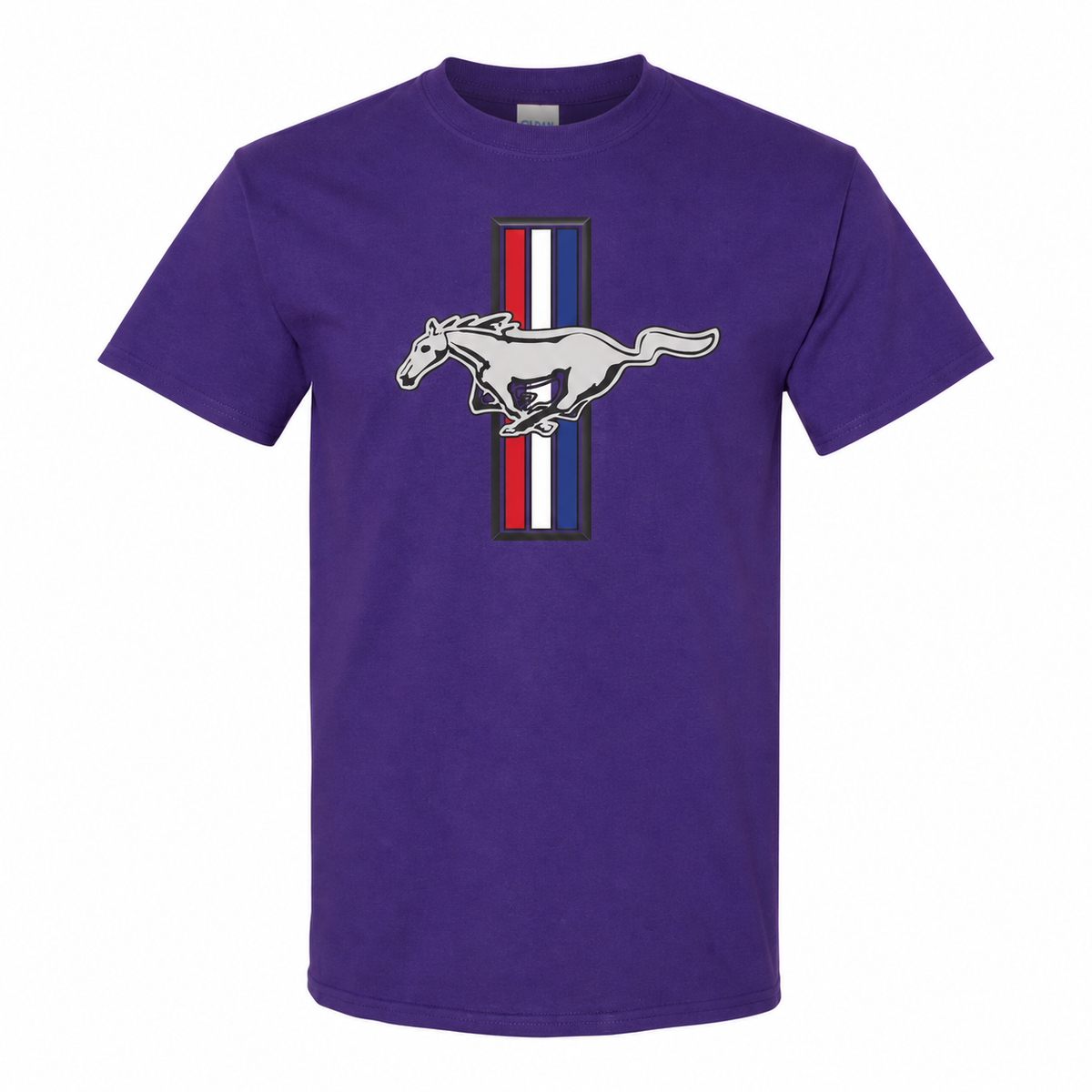 Ford Mustang New Purple cotton t-shirt main front view