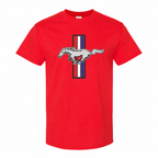 Ford Mustang New Red cotton t-shirt main front view
