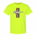 Ford Mustang New Safety Green cotton t-shirt main front view