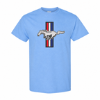Ford Mustang New Sky Blue cotton t-shirt main front view