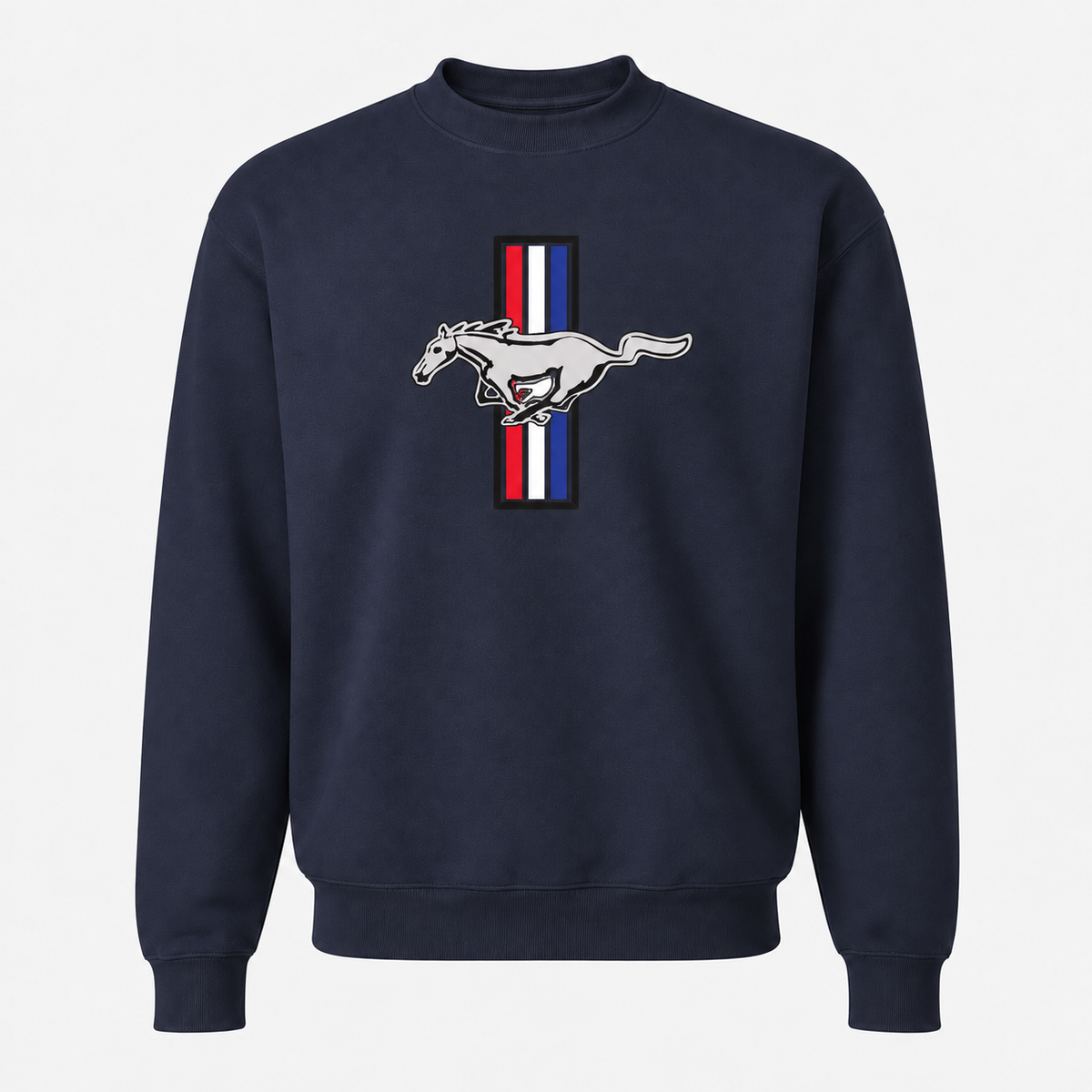 Ford Mustang New Navy crewneck sweatshirt front
