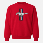 Ford Mustang New Red crewneck sweatshirt front