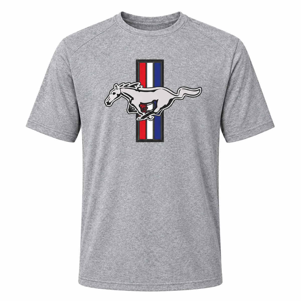 Ford Mustang New Gray polyester t-shirt main front view