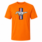 Ford Mustang New Orange polyester t-shirt main front view