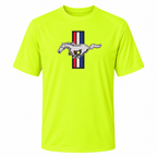 Ford Mustang New Safety Green polyester t-shirt main front view
