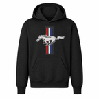 Ford Mustang New Black youth hoodie main front view