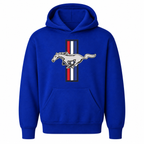 Ford Mustang New Royal Blue youth hoodie main front view