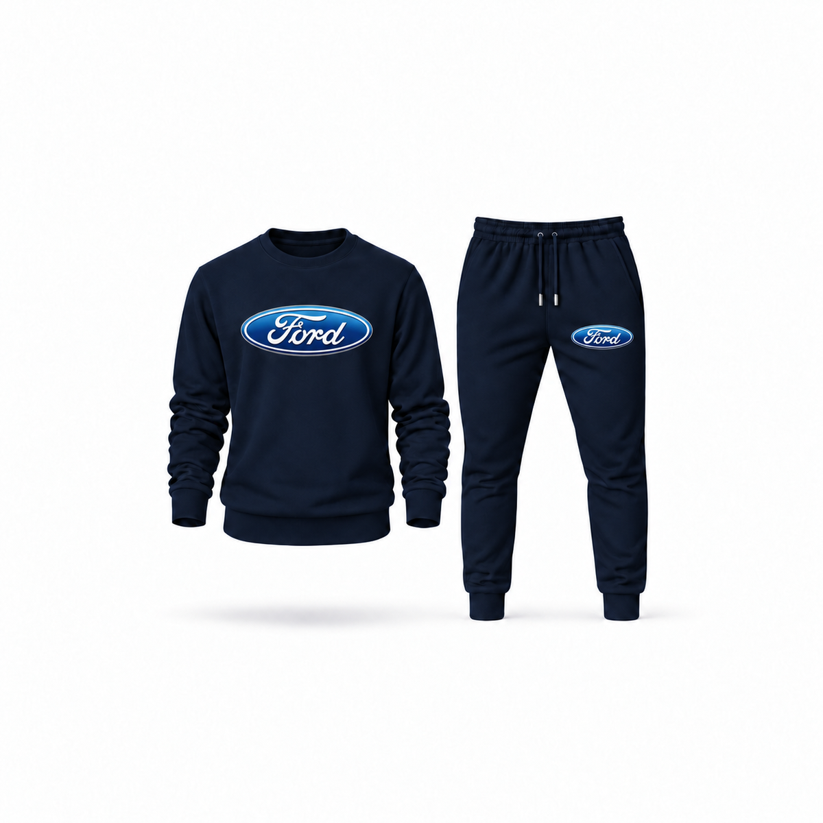 Men's Ford Sweatshirt Joggers Set | Color: Navy | Main