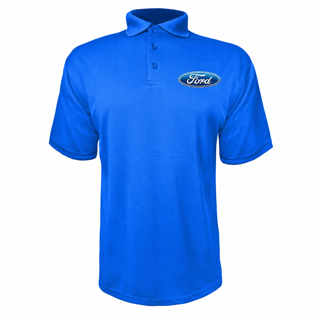 Men’s Ford Car Polyester Polo - Blue