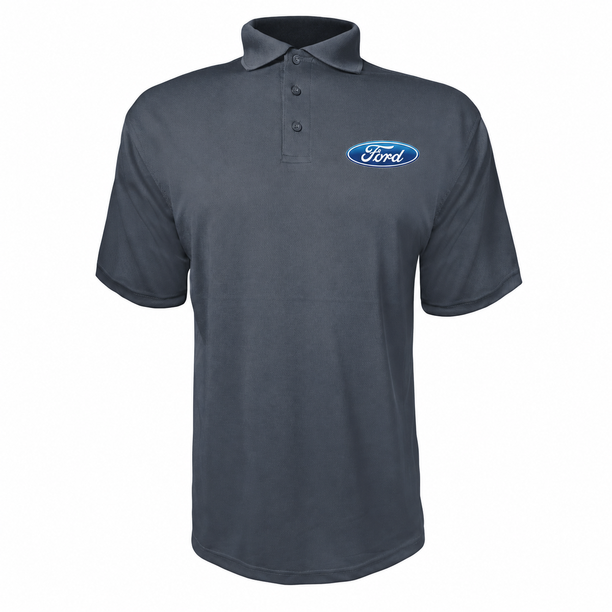 Men’s Ford Car Polyester Polo - Charcoal