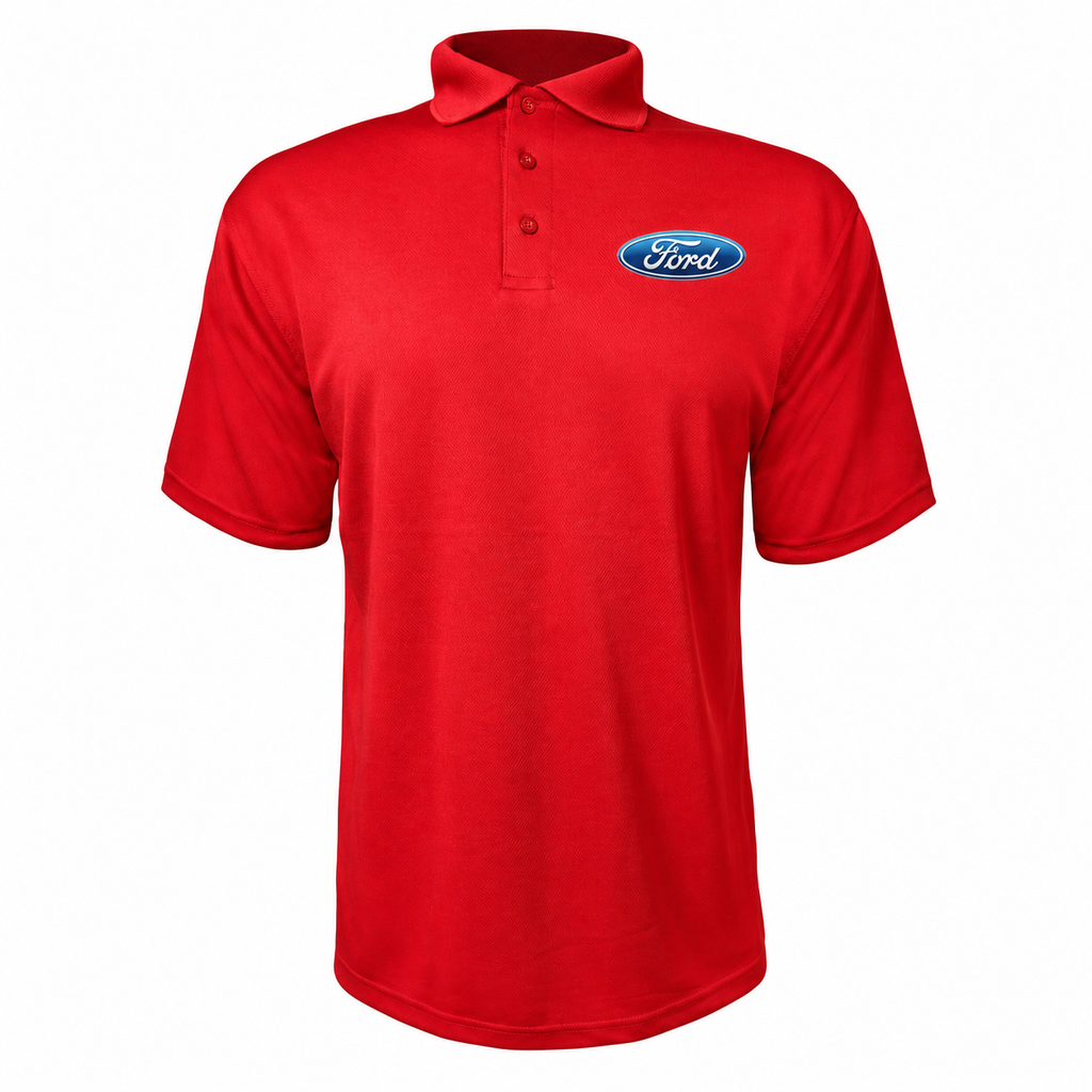 Men’s Ford Car Polyester Polo - Red