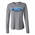 Women’s Ford Car Long Sleeve T-Shirt - Grey