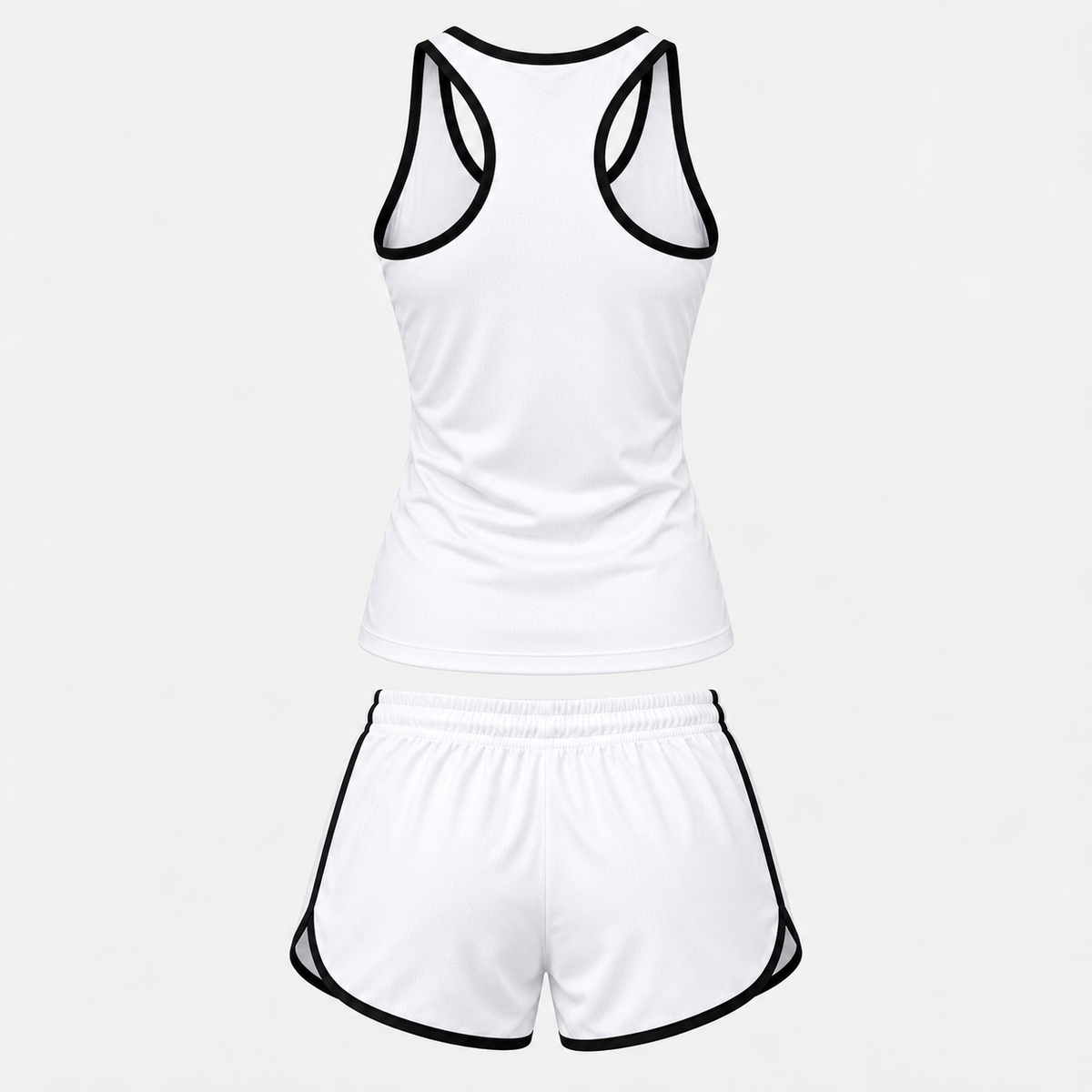 Ford women's tanktop and shorts set Back | Color: White |