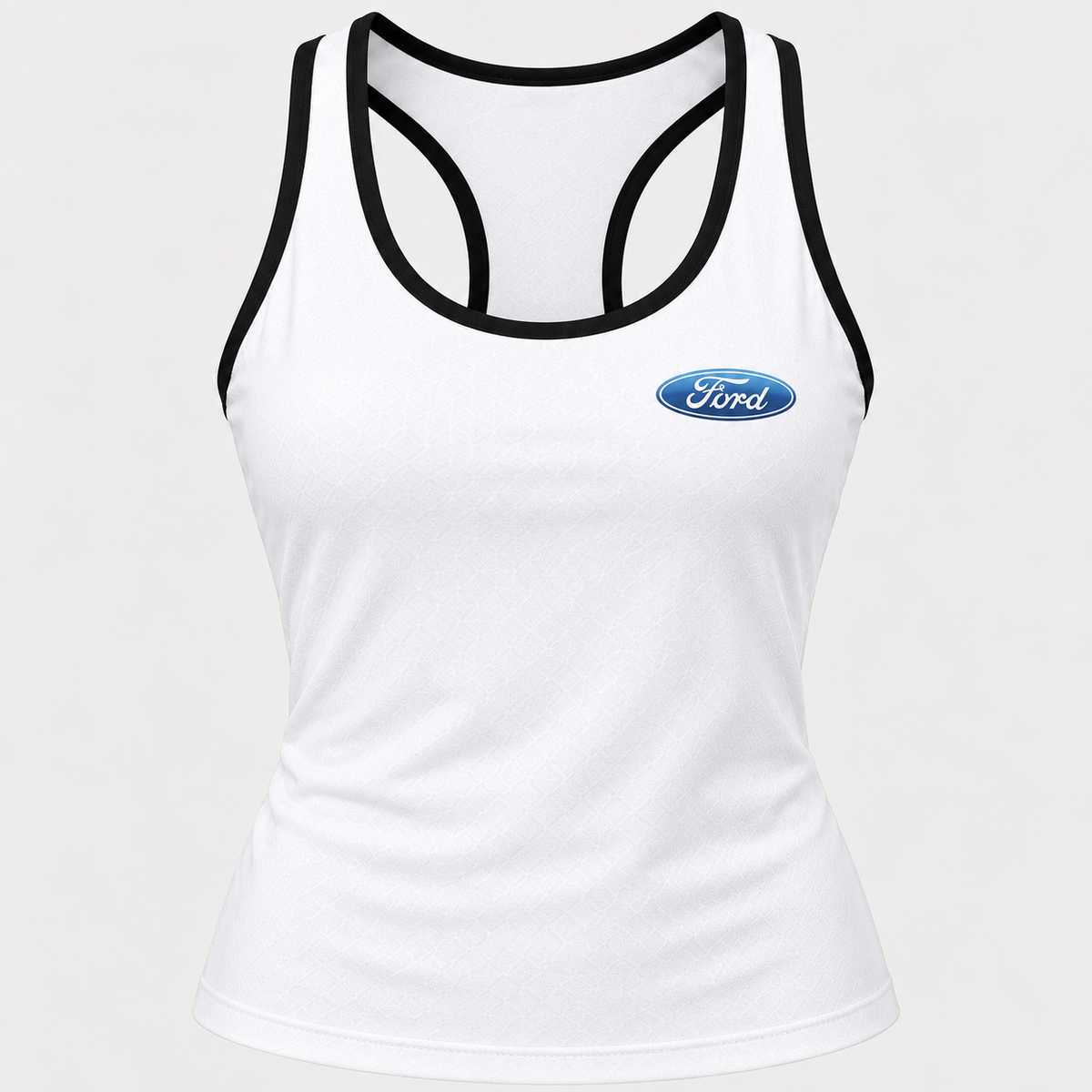 Ford women's tanktop and shorts set Tank detail | Color: White |