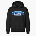 Youth Kids Ford Car Pullover Hoodie - Black