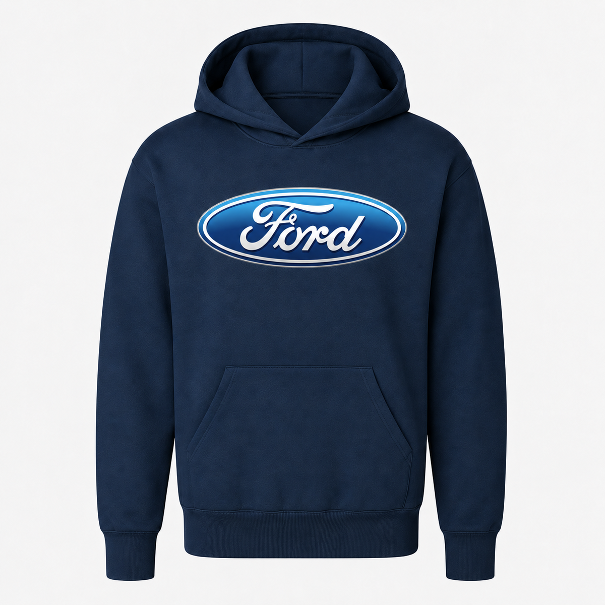 Youth Kids Ford Car Pullover Hoodie - Navy