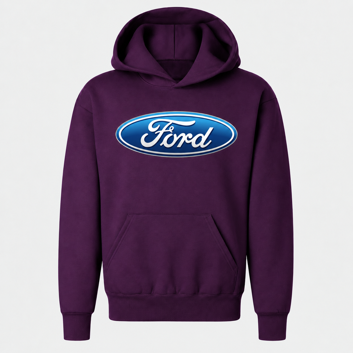 Youth Kids Ford Car Pullover Hoodie - Purple