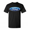 Youth Kids Ford Car Cotton T-Shirt - Black