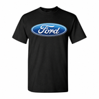 Youth Kids Ford Car Cotton T-Shirt - Black