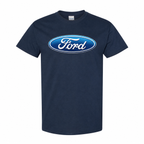 Youth Kids Ford Car Cotton T-Shirt - Navy
