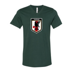 Men’s Japan National Soccer Team - BELLA + CANVAS - Jersey V-Neck Tee - 3005