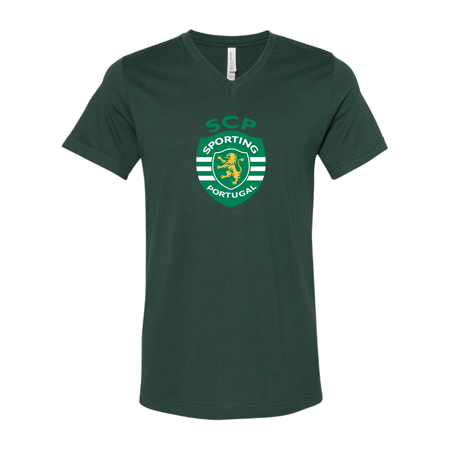 Men’s Sporting CP FC  - BELLA + CANVAS - Jersey V-Neck Tee - 3005