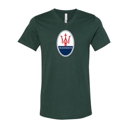 Men’s Maserati Car - BELLA + CANVAS - Jersey V-Neck Tee - 3005