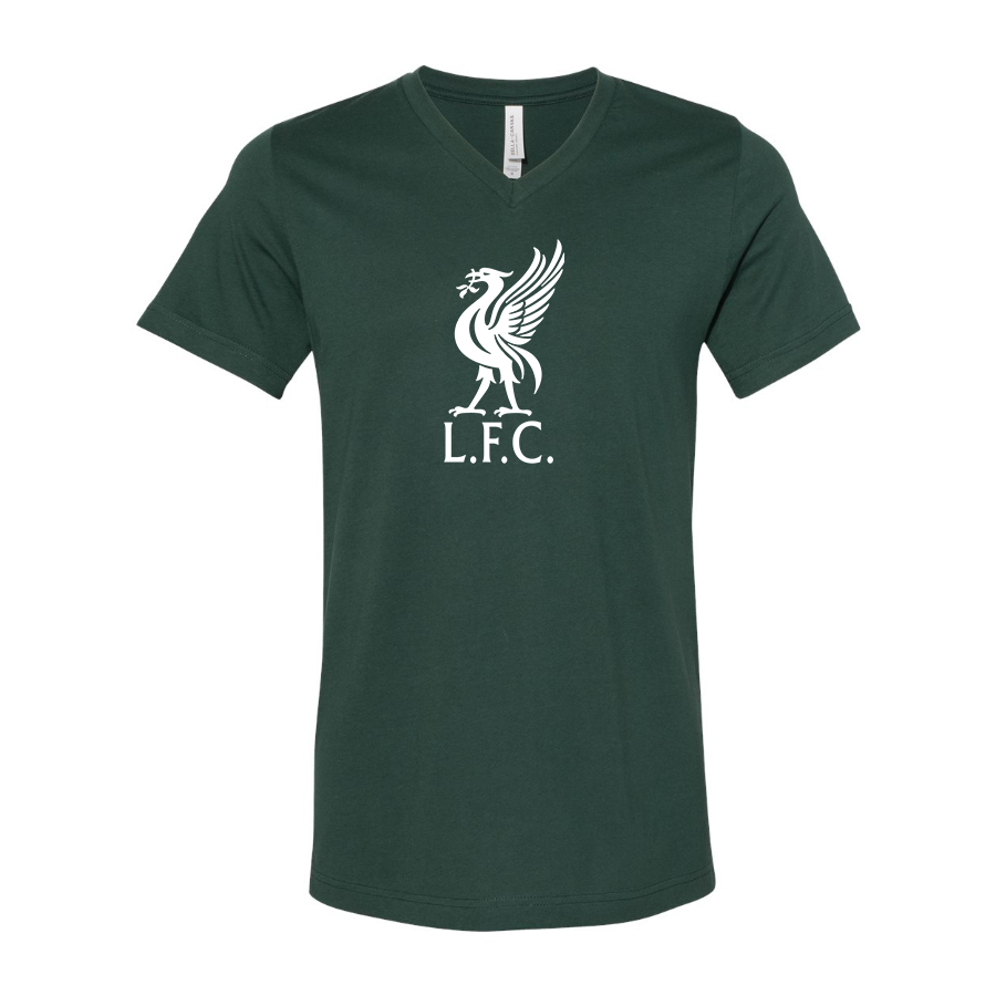 Men’s  Liverpool L.F.C Soccer  - BELLA + CANVAS - Jersey V-Neck Tee - 3005