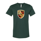 Men’s Porsche Car - BELLA + CANVAS - Jersey V-Neck Tee - 3005