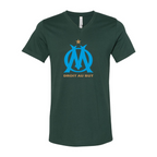 Men’s Olympique de Marseille FC - BELLA + CANVAS - Jersey V-Neck Tee - 3005
