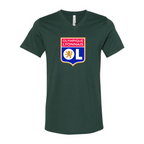 Men’s Olympique Lyonnais FC - BELLA + CANVAS - Jersey V-Neck Tee - 3005