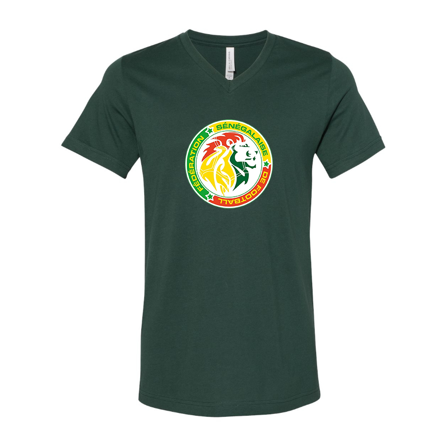 Men’s  Senegal National Soccer Team copy - BELLA + CANVAS - Jersey V-Neck Tee - 3005