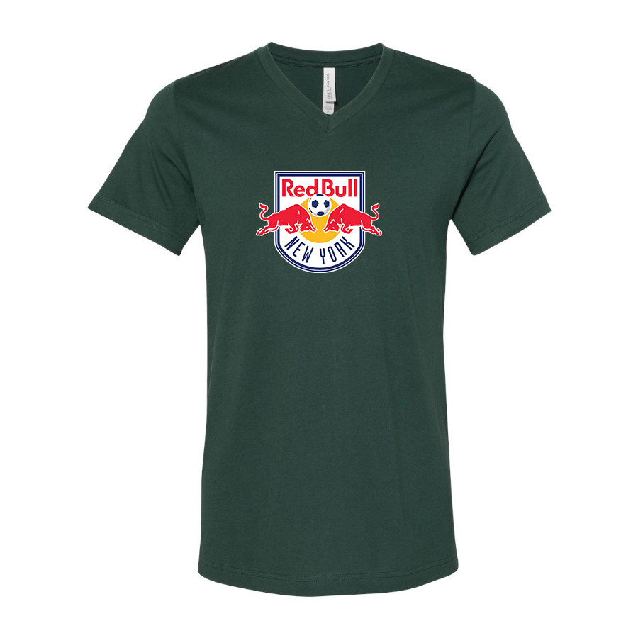 Men’s New York Red Bulls FC - BELLA + CANVAS - Jersey V-Neck Tee - 3005