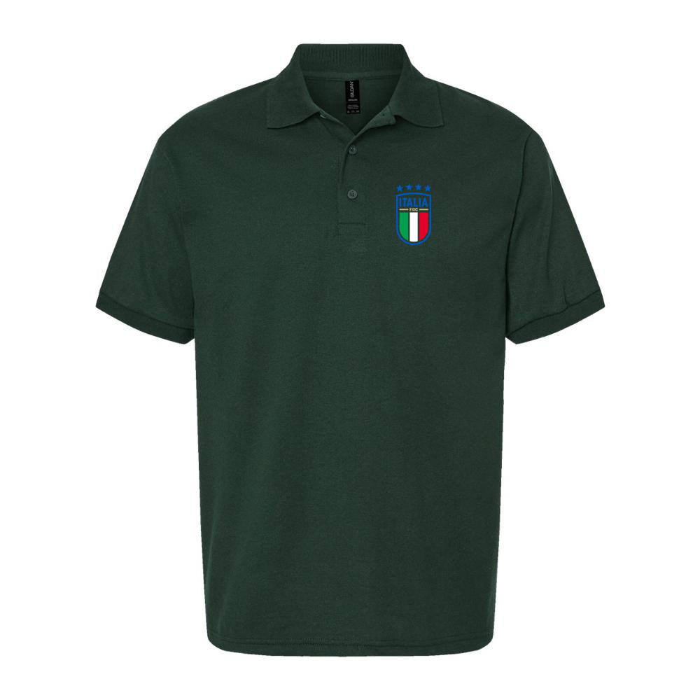 Men's Italy National Soccer Dry Blend Polo