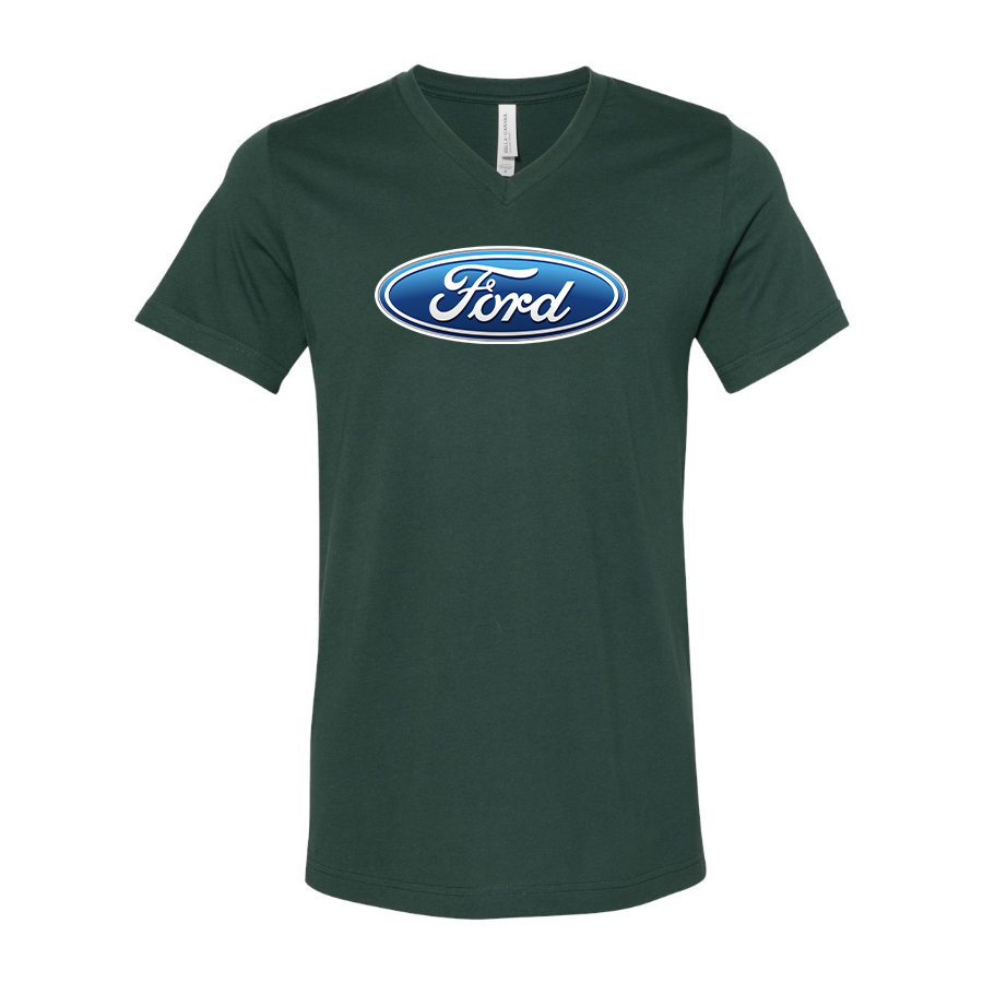 Men’s Ford Car - BELLA + CANVAS - Jersey V-Neck Tee - 3005